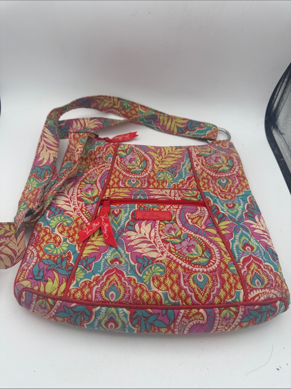 Vera Bradley Hipster Crossbody Bag in Paisley in Paradise Quilted Cotton Purse